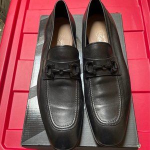 Ferragamo black men's casual business leather shoe